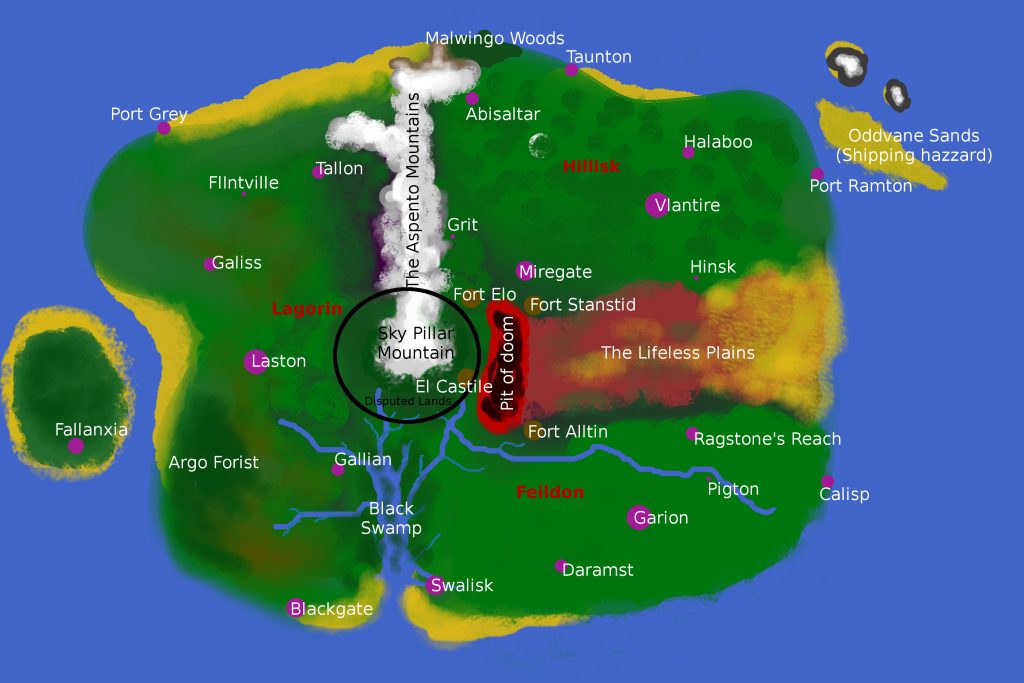The Three Kingdoms 5e map